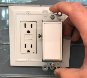 under cabinet light switch